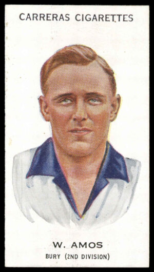 Carreras - 'Footballers (27mm)' (1934) - W. Amos (Bury)
