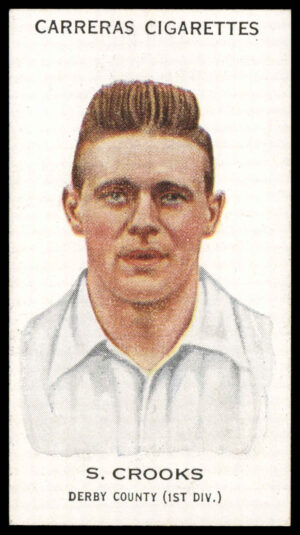 Carreras - 'Footballers (27mm)' (1934) - S. Crooks (Derby County)