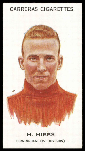 Carreras - 'Footballers (27mm)' (1934) - H. Hibbs (Birmingham City)