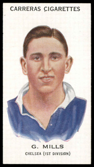 Carreras - 'Footballers (27mm)' (1934) - G. Mills (Chelsea)