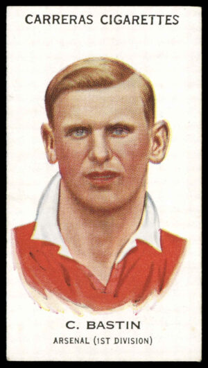 Carreras - 'Footballers (27mm)' (1934) - C. Bastin (Arsenal)