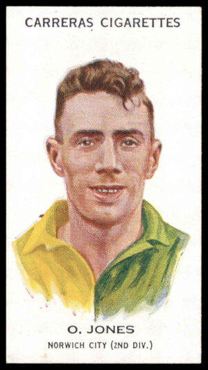 Carreras - 'Footballers (27mm)' (1934) - O. Jones (Norwich City)