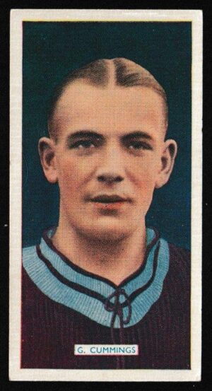 Carreras - 'Popular Footballers' (1936) - Card #1 - G. Cummings (Aston Villa)