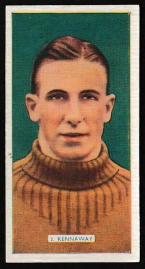Carreras - 'Popular Footballers' (1936) - Card #8 - J. Kennaway (Celtic)