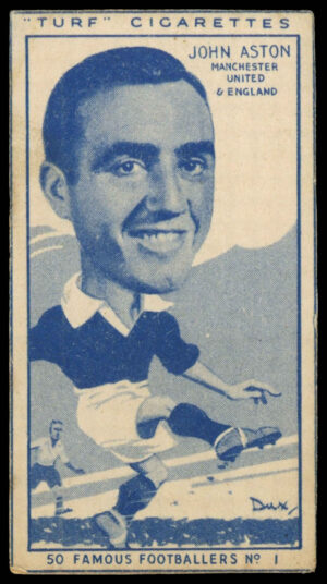 Carreras - 'Famous Footballers (Turf Singles)' (1951) - John Aston (Man Utd)