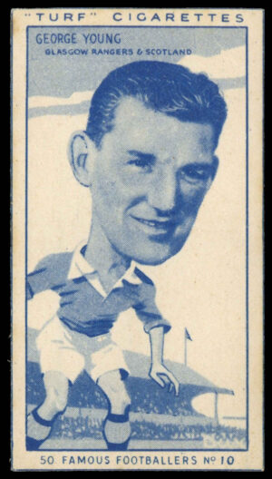 Carreras - 'Famous Footballers (Turf Singles)' (1951) - George Young (Rangers)