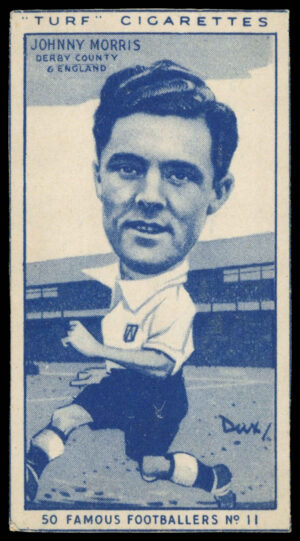 Carreras - 'Famous Footballers (Turf Singles)' (1951) - Johnny Morris (Derby County)