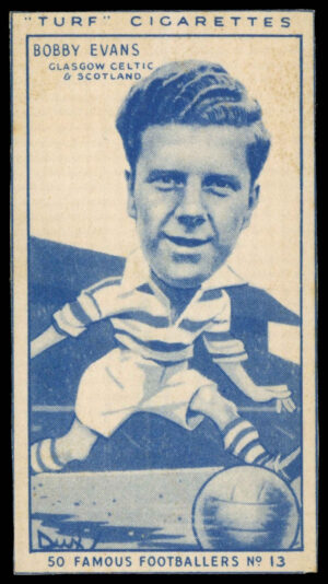 Carreras - 'Famous Footballers (Turf Singles)' (1951) - Bobby Evans (Celtic)