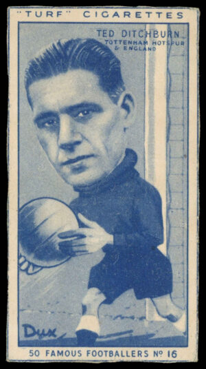 Carreras - 'Famous Footballers (Turf Singles)' (1951) - Ted Ditchburn (Spurs)