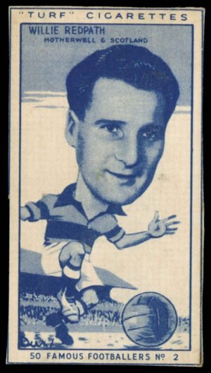 Carreras - 'Famous Footballers (Turf Singles)' (1951) - Willie Redpath (Motherwell)