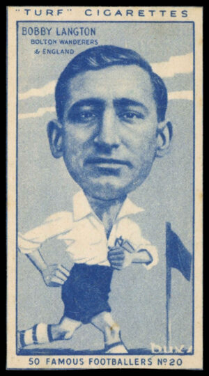 Carreras - 'Famous Footballers (Turf Singles)' (1951) - Bobby Langton (Bolton Wanderers)