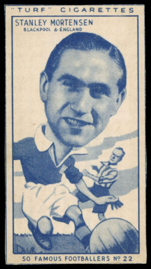 Carreras - 'Famous Footballers (Turf Singles)' (1951) - Stanley Mortenson (Blackpool)