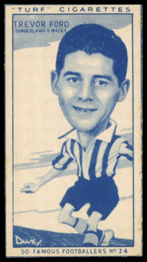 Carreras - 'Famous Footballers (Turf Singles)' (1951) - Trevor Ford (Sunderland)