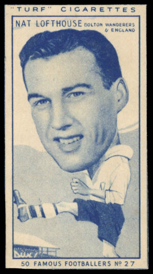 Carreras - 'Famous Footballers (Turf Singles)' (1951) - Nat Lofthouse (Bolton Wanderers)