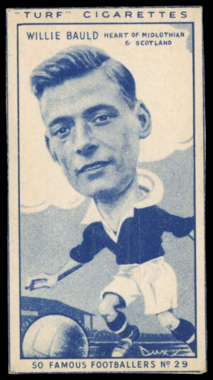 Carreras - 'Famous Footballers (Turf Singles)' (1951) - Willie Bauld (Hearts)