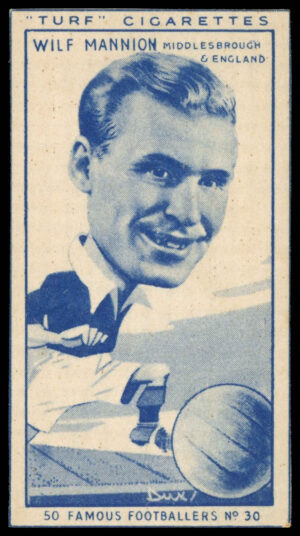 Carreras - 'Famous Footballers (Turf Singles)' (1951) - Wilf Mannion (Middlesbrough)