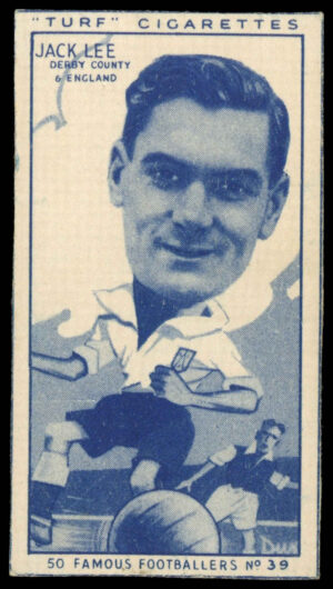Carreras - 'Famous Footballers (Turf Singles)' (1951) - Jack Lee (Derby County)