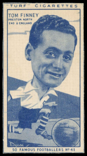Carreras - 'Famous Footballers (Turf Singles)' (1951) - Tom Finney (Preston North End)