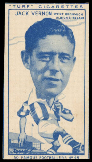 Carreras - 'Famous Footballers (Turf Singles)' (1951) - Jack Vernon (West Brom)