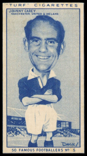 Carreras - 'Famous Footballers (Turf Singles)' (1951) - Johnny Carey (Man Utd)