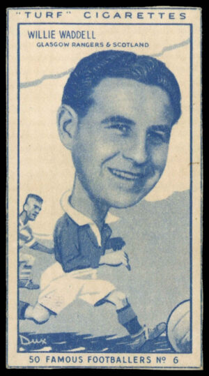 Carreras - 'Famous Footballers (Turf Singles)' (1951) - Wille Waddell (Rangers)