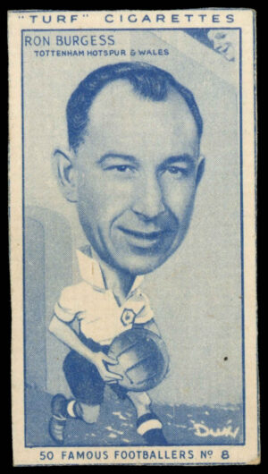 Carreras - 'Famous Footballers (Turf Singles)' (1951) - Ron Burgess (Spurs)