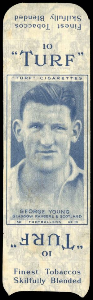 Carreras - 'Footballers (Turf Singles)' (1948) - George Young (Glasgow Rangers)