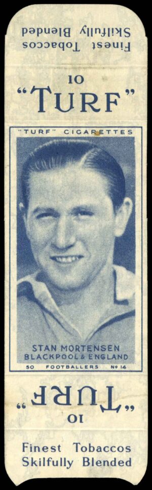 Carreras - 'Footballers (Turf Singles)' (1948) - Stan Mortenson (Blackpool)