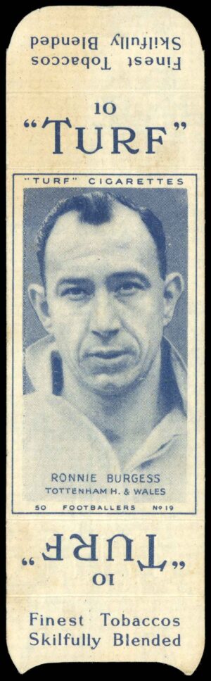 Carreras - 'Footballers (Turf Singles)' (1948) - Ronnie Burgess (Tottenham Hotspur)?