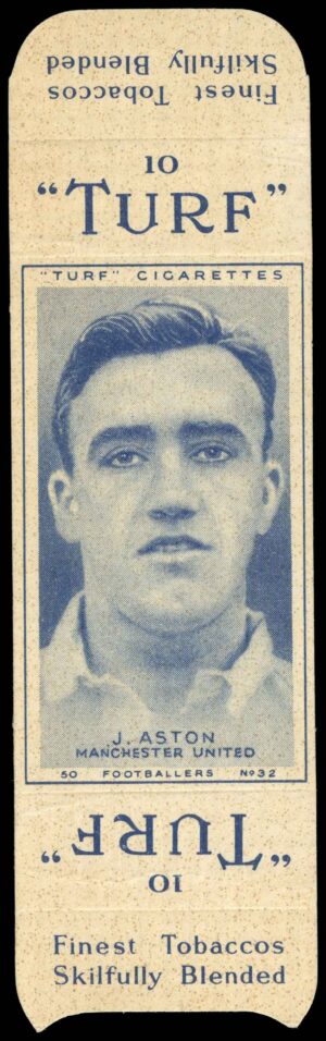 Carreras - 'Footballers (Turf Singles)' (1948) - J. Aston (Manchester United)