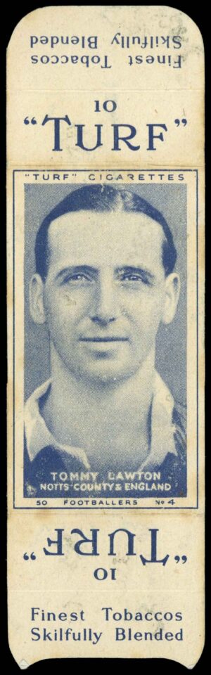 Carreras - 'Footballers (Turf Singles)' (1948) - Tommy Lawton (Notts County)