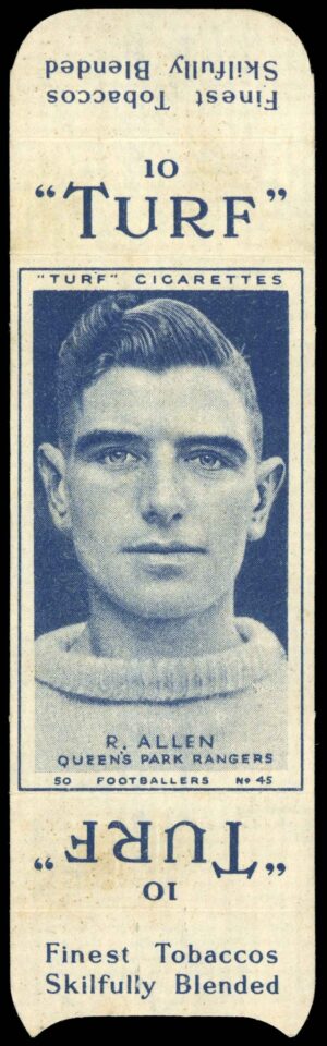 Carreras - 'Footballers (Turf Singles)' (1948) - R. Allen (Queens Park Rangers)