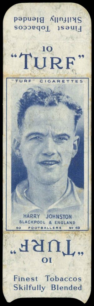 Carreras - 'Footballers (Turf Singles)' (1948) - Harry Johnston (Blackpool)
