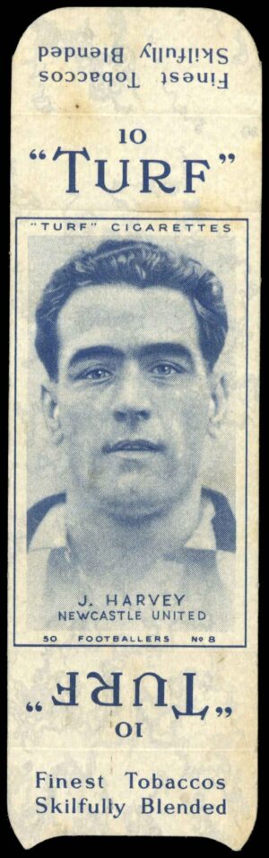 Carreras - 'Footballers (Turf Singles)' (1948) - J. Harvey (Newcastle United)?