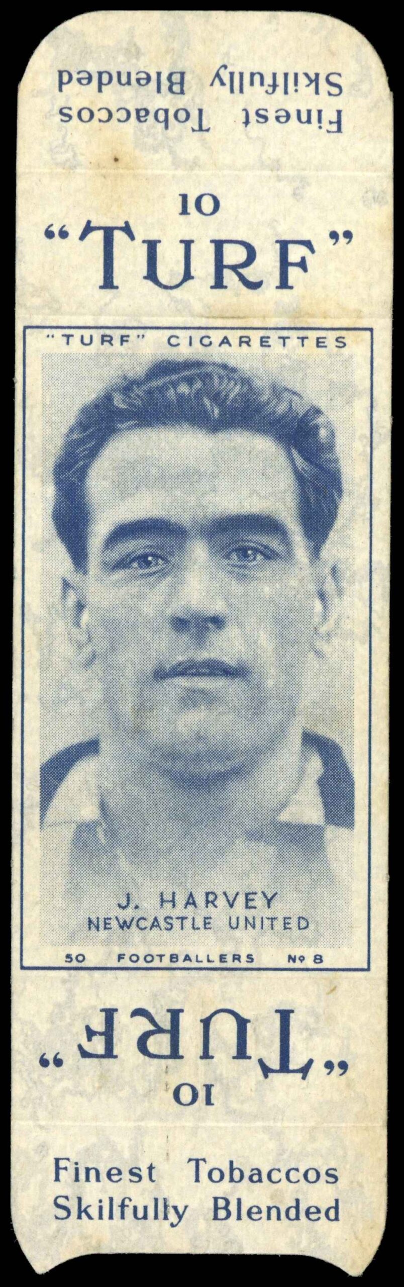 Carreras - 'Footballers (Turf Singles)' (1948) - J. Harvey (Newcastle United)? Carreras - 'Footballers (Turf Singles)' (1948) - J. Harvey (Newcastle United)?