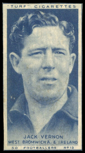 Carreras - 'Footballers (Turf Singles)' (1951) - Jack Vernon (West Bromwich Albion)