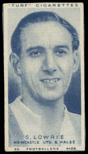 Carreras - 'Footballers (Turf Singles)' (1951) - G. Lowrie (Newcastle United)