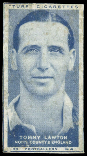 Carreras - 'Footballers (Turf Singles)' (1951) - Tommy Lawton (Notts County)