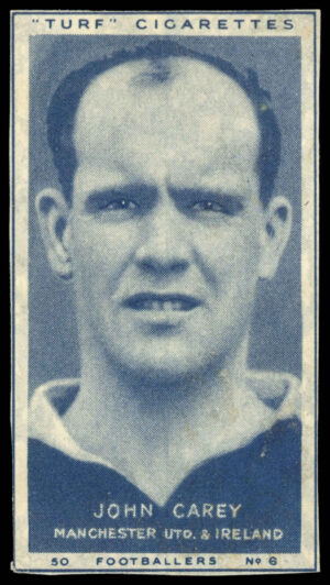 Carreras - 'Footballers (Turf Singles)' (1951) - John Carey (Manchester United)?