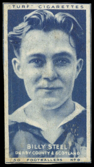 Carreras - 'Footballers (Turf Singles)' (1951) - Billy Steel (Derby County)