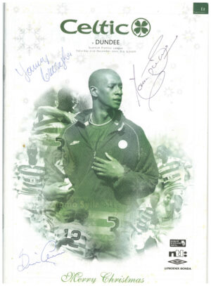 Football Programme Celtic v Dundee 2002 ++SIGNED++
