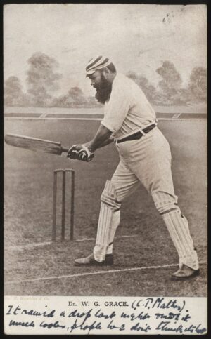 E Hawkins & Co - 'W.G. Grace Postcard' (1906) - Postmarked Sydney 14-May-1906