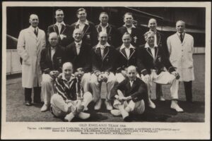F C Dick - 'Old England Team Postcard' (1946) - Unposted