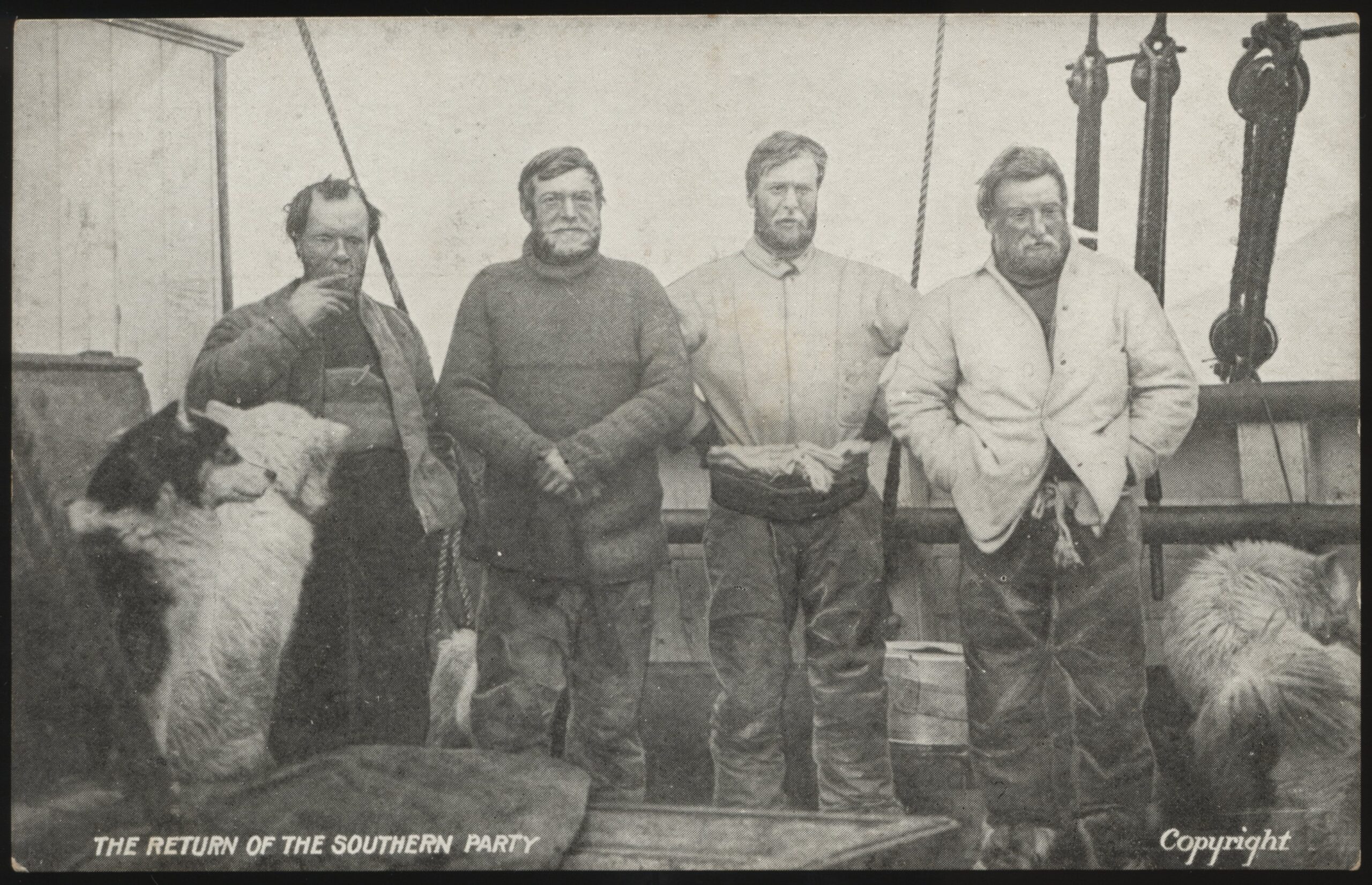 Real Photo - 'The Return of the Southern Party British Antarctic Expedition' (1909) - Unused Postcard Real Photo - 'The Return of the Southern Party British Antarctic Expedition' (1909) - Unused Postcard
