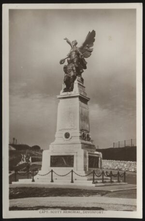 Captain Scott Memorial Devonport Postcard' (c1926) - Unposted