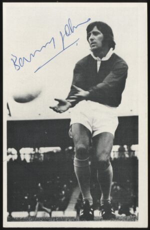 Real Photo - 'Barry John' (c1970's) - Autographed Photo Real Photo - 'Barry John' (c1970's) - Autographed Photo