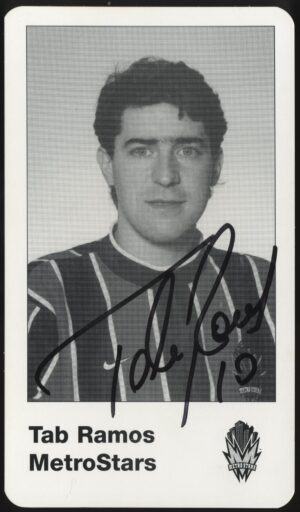 MetroStars - 'Tab Ramos' (c1990's) - Autographed Photo MetroStars - 'Tab Ramos' (c1990's) - Autographed Photo