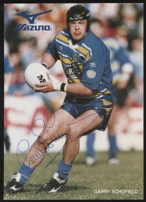Mizuno - 'Garry Schofield (Leeds)' (c1990's) - Autographed Photo Mizuno - 'Garry Schofield (Leeds)' (c1990's) - Autographed Photo
