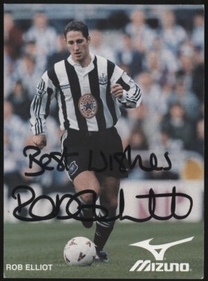 Mizuno - 'Rob Elliot (Newcastle)' (c1990's) - Autographed Photo Mizuno - 'Rob Elliot (Newcastle)' (c1990's) - Autographed Photo