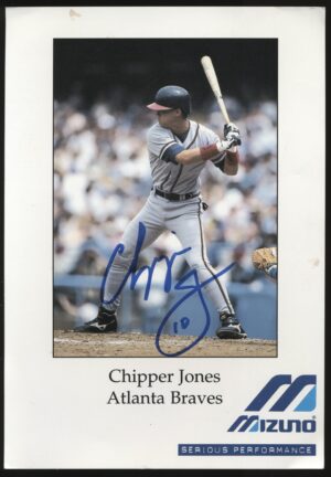 Mizuno - 'Chipper Jones Atlanta Braves' (c1990's) - Autographed Photo